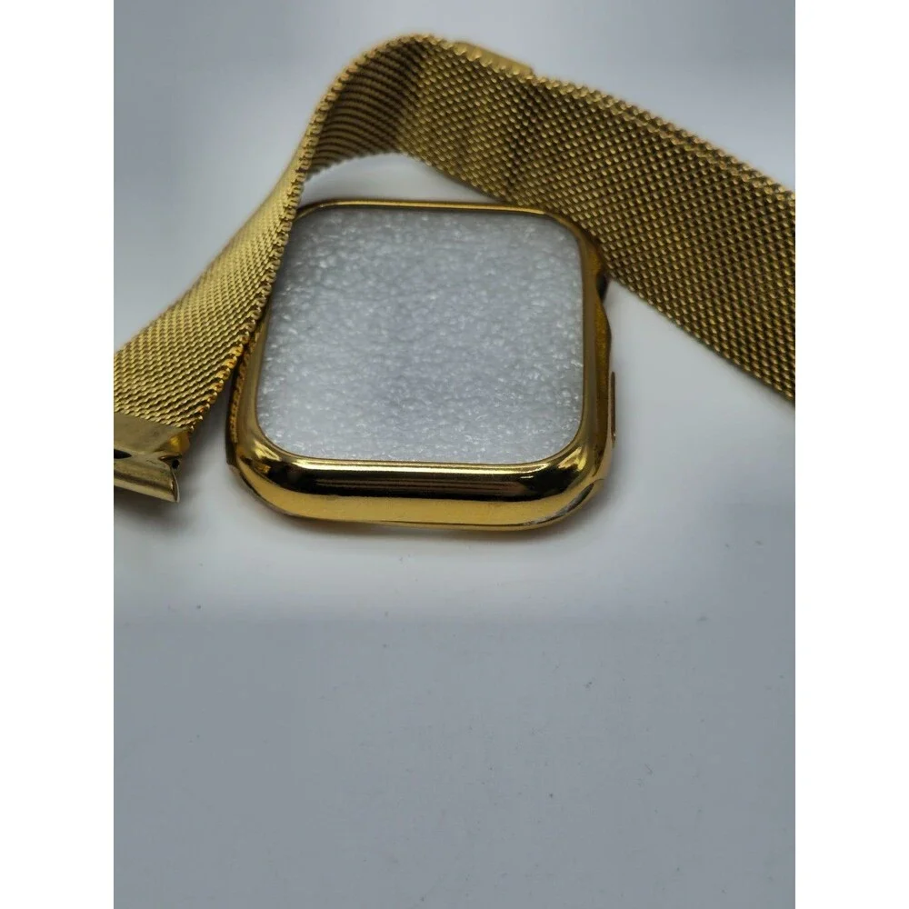 Posh Tech Gold Milanese Apple Watch Band Case Set 42/44/45mm